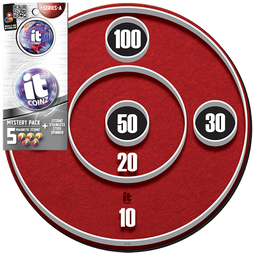 Skee Ball Game Board Set + Mystery 5-pack & Spinner image number 0